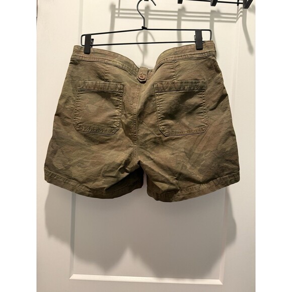 Anthropologie The Wanderer Utility Shorts Casual Active Size 29 Khaki Camo Green - Picture 3 of 5